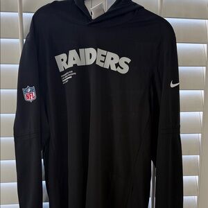 Nike Black Raiders Hoodie nfl dri fit
